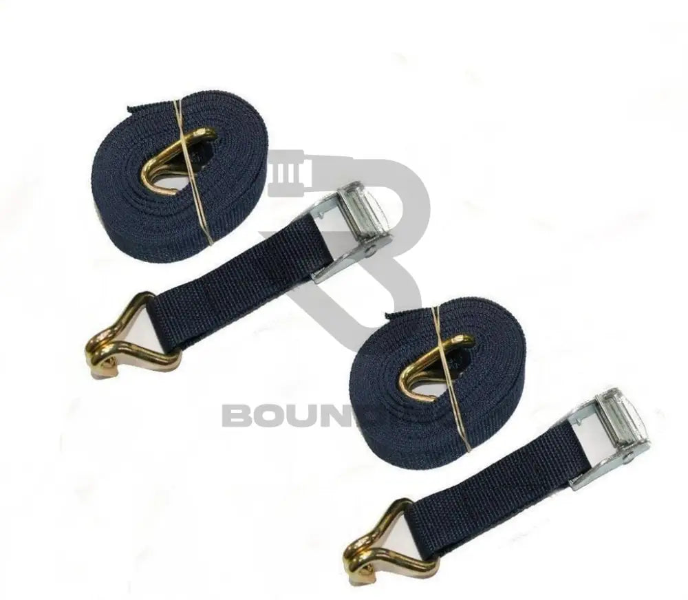 2 X 3M Hooked Tie Down Straps (25Mm) Dark Blue Home Furniture & Diy:luggage Travel