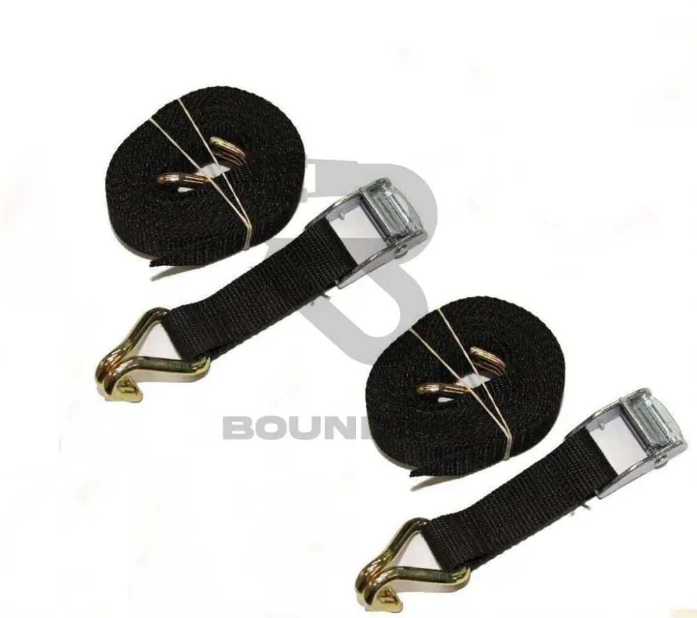 2 X 3M Hooked Tie Down Straps (25Mm) Home Furniture & Diy:luggage Travel Accessories:travel