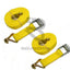 2 X 3M Hooked Tie Down Straps (25Mm) Home Furniture & Diy:luggage Travel Accessories:travel