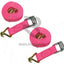 2 X 3M Hooked Tie Down Straps (25Mm) Pink Home Furniture & Diy:luggage Travel Accessories:travel