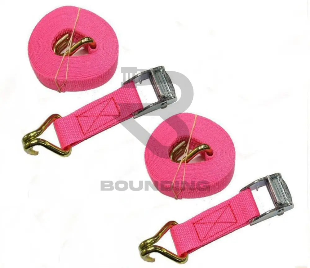 2 X 3M Hooked Tie Down Straps (25Mm) Pink Home Furniture & Diy:luggage Travel Accessories:travel