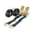 800Kg Ratchet Straps With Claw Hooks 5M Black / 1 Vehicle Parts & Accessories:car Accessories:racks