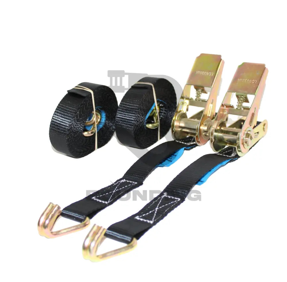 800Kg Ratchet Straps With Claw Hooks 5M Black / 1 Vehicle Parts & Accessories:car Accessories:racks