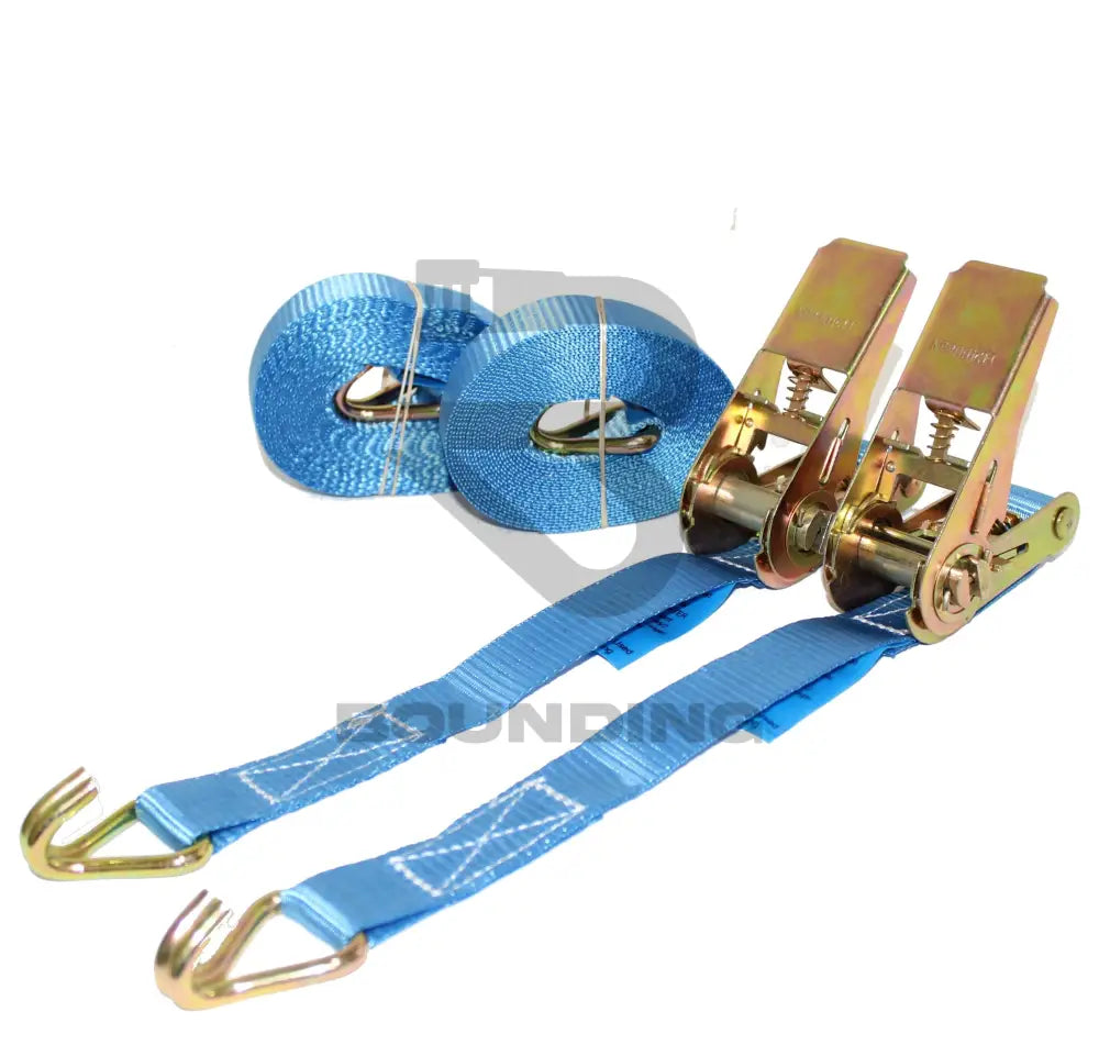 800Kg Ratchet Straps With Claw Hooks 5M Blue / 1 Vehicle Parts & Accessories:car Accessories:racks