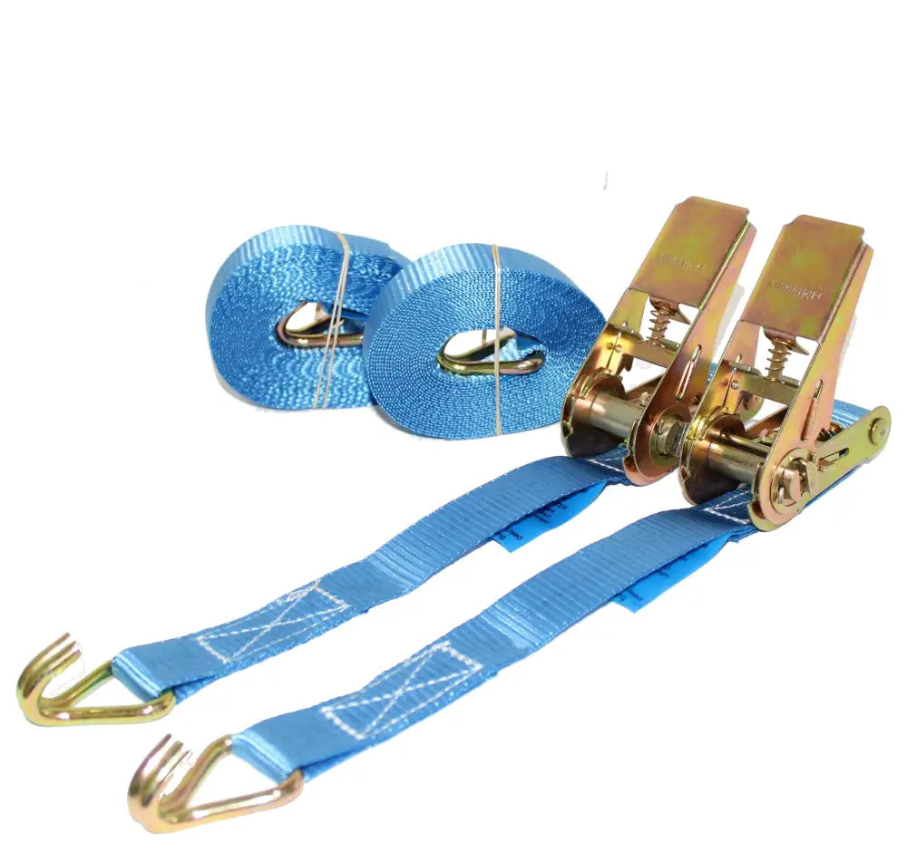 800Kg Ratchet Straps With Claw Hooks 6M Blue / 1 Vehicle Parts & Accessories:car Accessories:racks