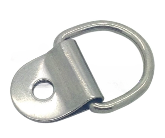 Tie Down D Ring and Cleat Lashing Plate Stainless Steel (3mm)