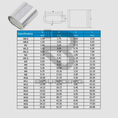 Aluminium Ferrules Wire Rope Vehicle Parts & Accessories:boats Accessories:accessories