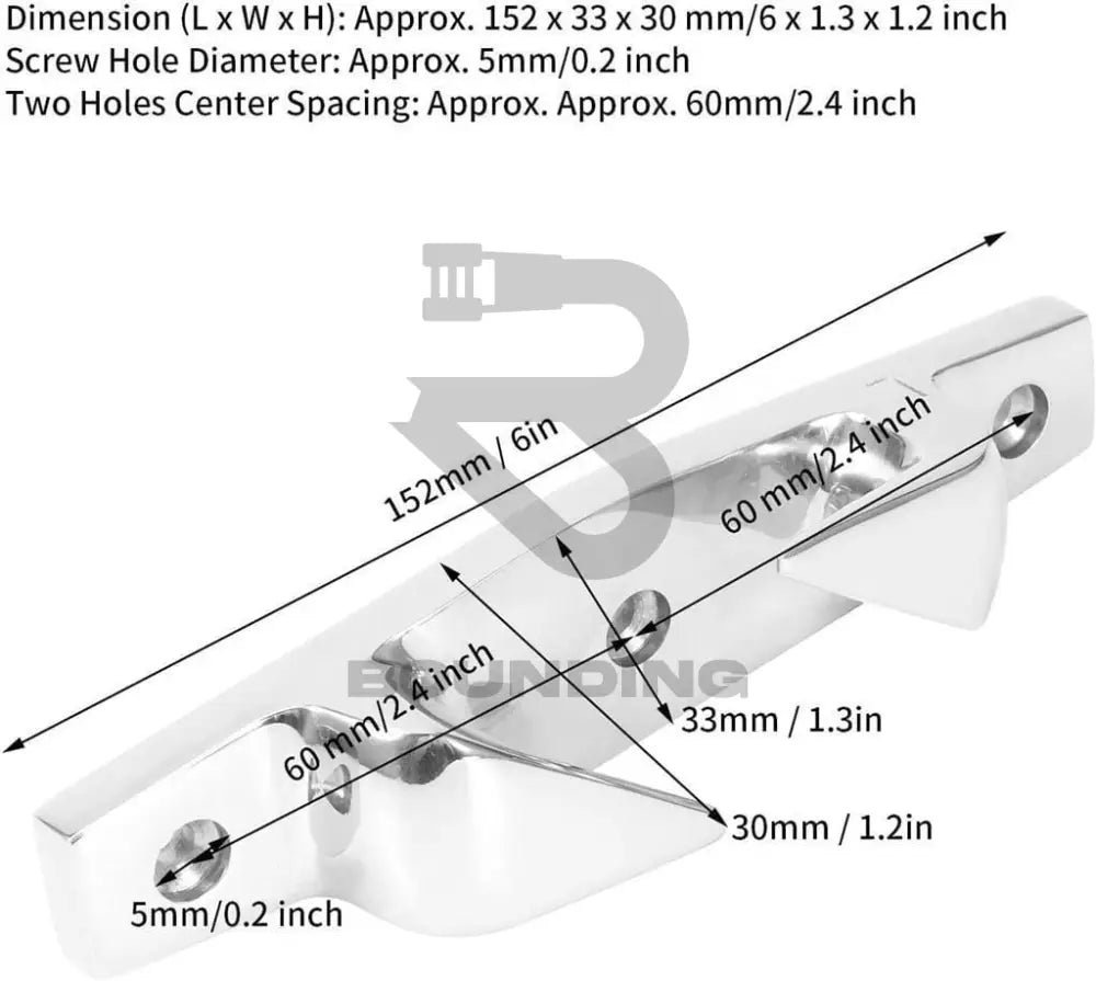 Angled Fairleads 6 Stainless Steel L+R Vehicle Parts & Accessories:boats Maintenance