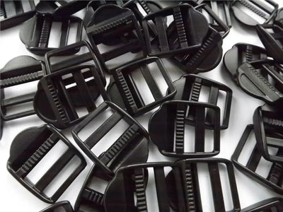Black Plastic Ladderlock Buckles 25Mm Pack Of 1 Crafts:sewing:closures & Connectors:buckles Straps