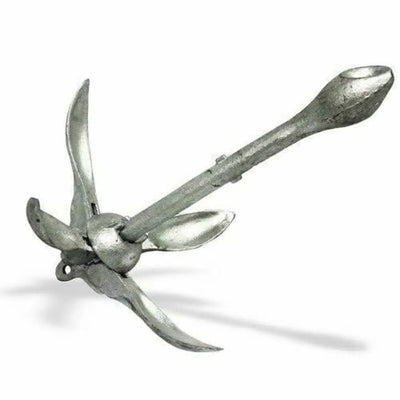 Galvanised Folding Grapnel Anchor (Various Kg) 0.7Kg Sporting Goods:sailing:accessories & Equipment