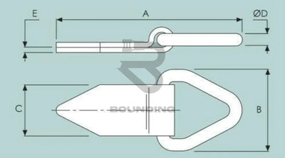 Galvanised Self Colour Lashing Rings Vehicle Parts & Accessories:commercial