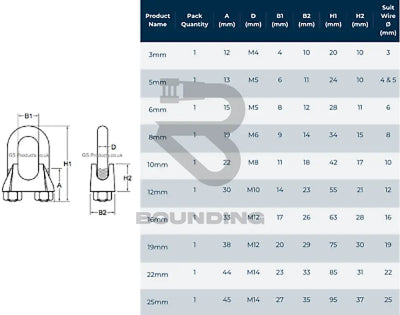 Galvanised Wire Bulldog Rope Grips Vehicle Parts & Accessories:boats Accessories:accessories