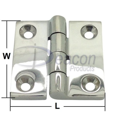 Stainless Steel Butt Hinge (Various Sizes)