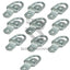 Light Duty Zinc Plated Dee Ring And Cleats (800Kg) 10 / 800Kg Vehicle Parts & Accessories:boats