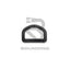 Plastic Derlin D Ring Buckle (Various Sizes) Crafts:sewing:closures & Connectors:zips