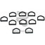 Plastic Derlin D Ring Buckle (Various Sizes) Crafts:sewing:closures & Connectors:zips