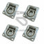 Recessed Deck Lashing Rings - Zinc Plated L112Mm X W95Mm Vehicle Parts & Accessories:boats