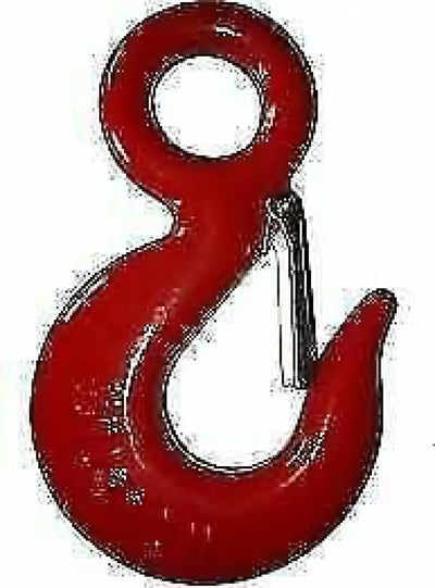 Red Painted Eye Hooks With Safety Catch - Alloy Steel 1.5Ton Vehicle Parts & Accessories:boats