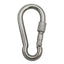 Zinc Plated Carbine Hook With Screw Nut And Eyelet (Various Sizes)