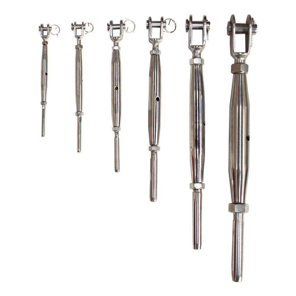 Stainless Steel Rigging Screw Jaw & Swage Terminal (Various Sizes)