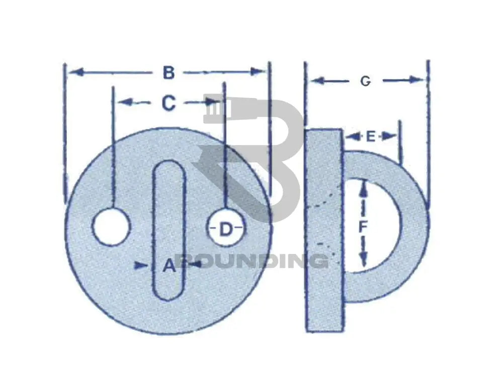 Stainless Steel 316 Round Pad Eye Plate Vehicle Parts & Accessories:boats Accessories:accessories