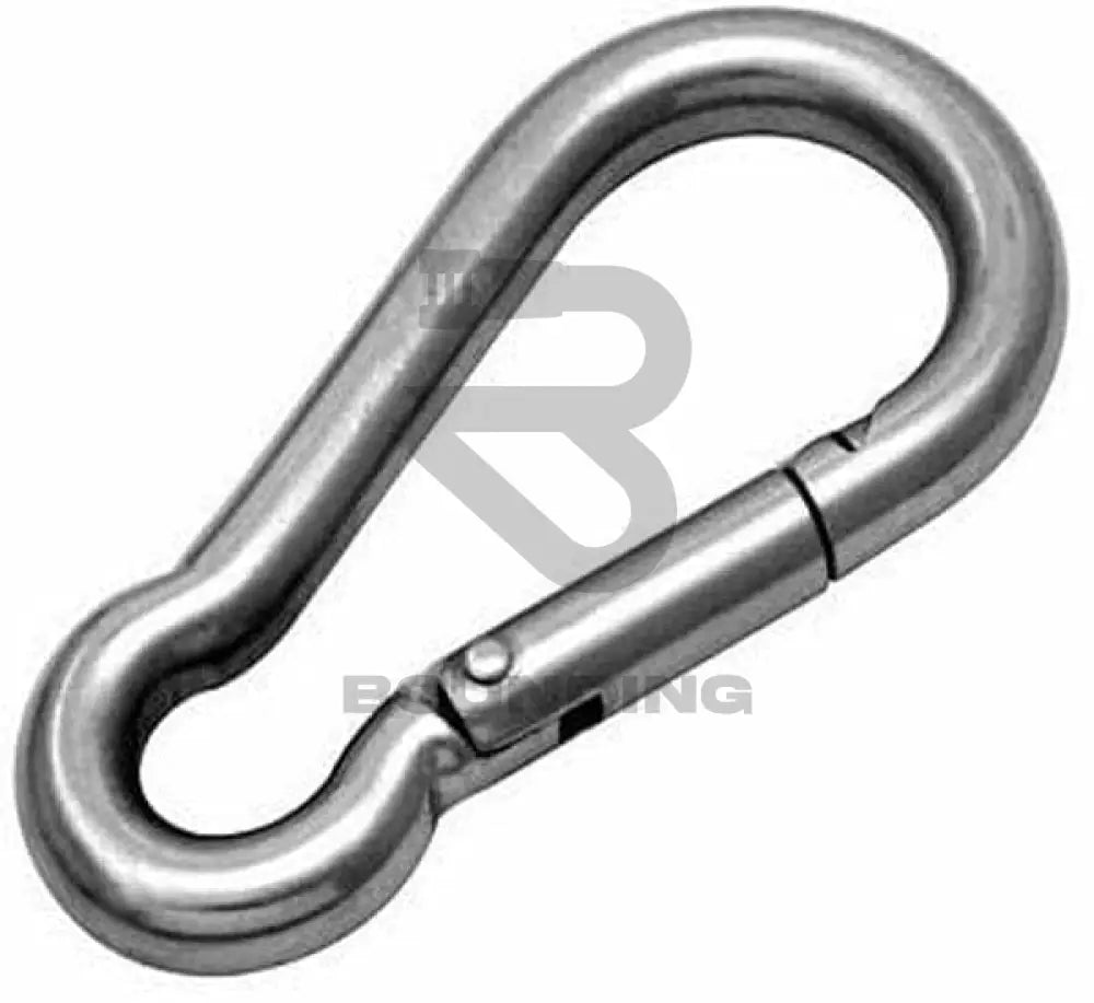 Stainless Steel Carabiner Hooks Pack Of 1 / 5Mm X 50Mm Without Eye Vehicle Parts & Accessories:boats