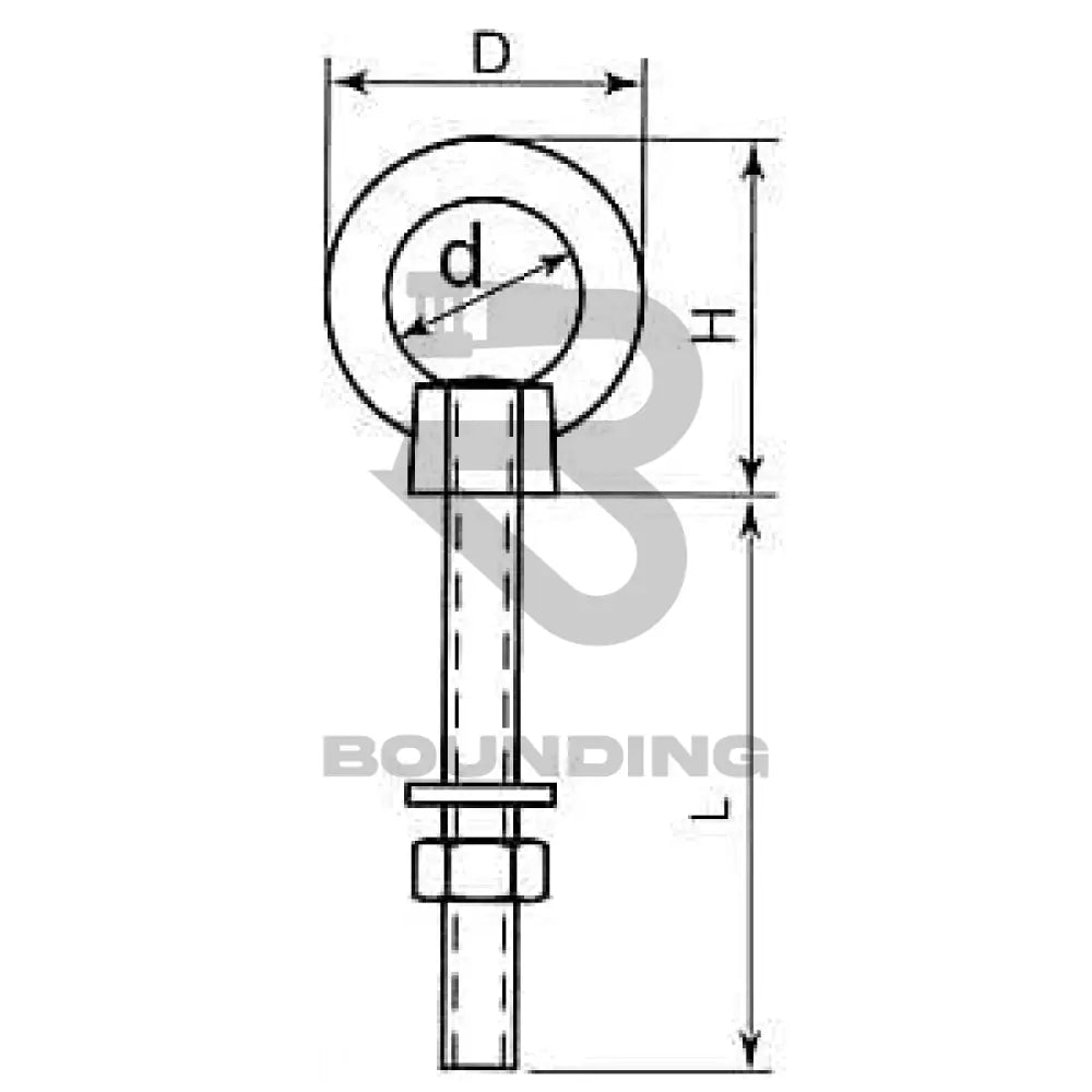 Stainless Steel Long Shank Eye Bolts Vehicle Parts & Accessories:boats Accessories:accessories