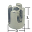 Stainless Steel Wire Rope Trellis Cross Clip (Various Sizes)