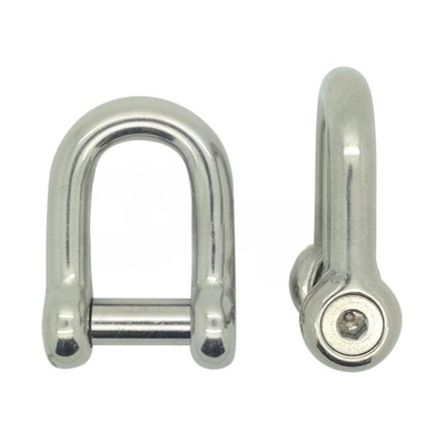 Stainless Steel Hexagon Dee Shackle 316 (Various Sizes)