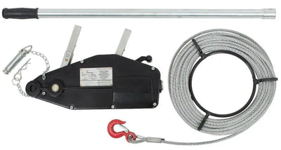 Wire Rope Manual Tirfor Winch Hoist + 20M Wire 800Kg Business Office & Industrial:material