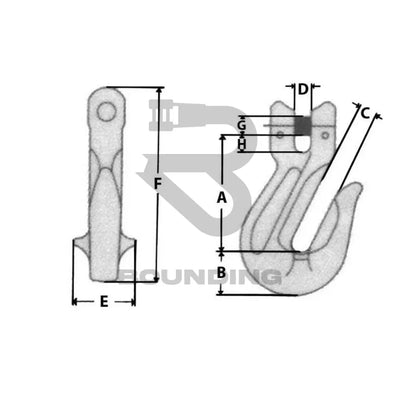 Zinc Plated Grab Hook 8Mm Vehicle Parts & Accessories:commercial