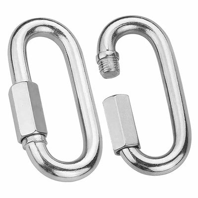 Zinc Plated Quick Links (Various Sizes) Pack Of 1 / 3.5Mm Vehicle Parts & Accessories:boats